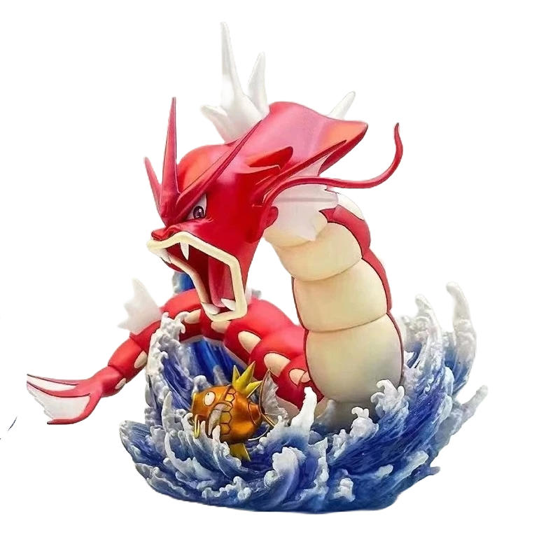 Figurine Gyarados Normal et Shiny avec Magikarp - 15 cm