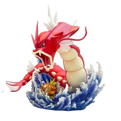 Figurine Gyarados Normal et Shiny avec Magikarp - 15 cm