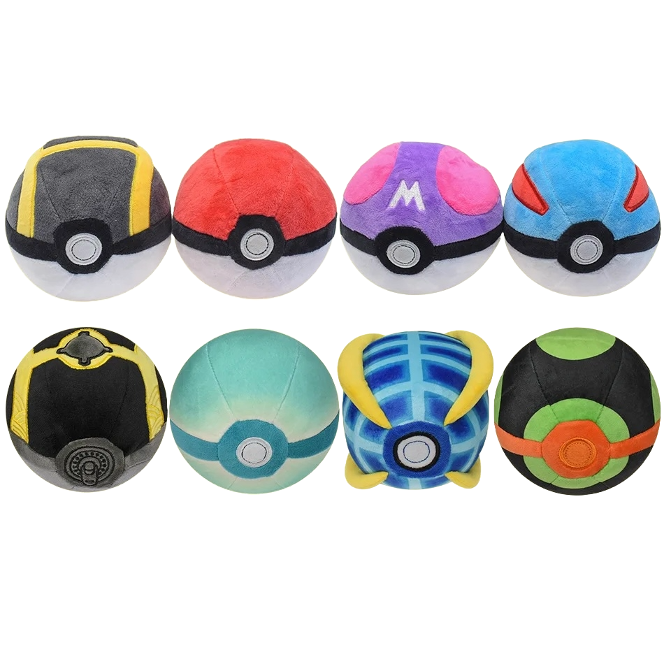 Pokéballs en Peluche 12 cm - Collection Magique