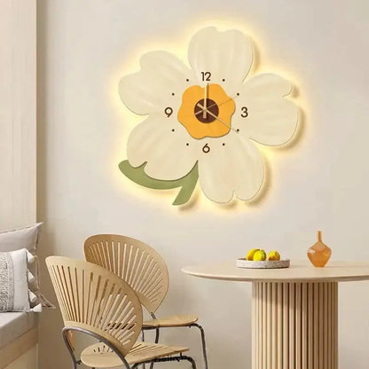 Fleur Horloge - Style 1 / Lumineuse