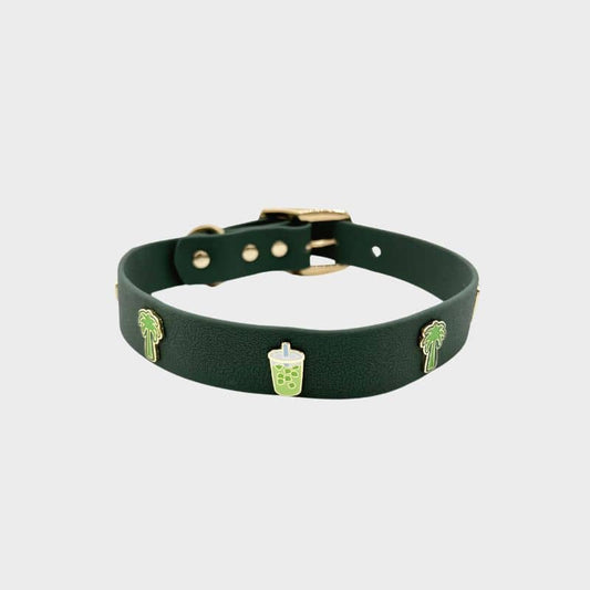 Collar de perros con encantos - te amo tan matcha 🍵🌴