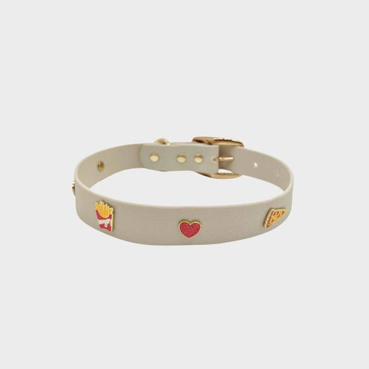 Collar de perros con encantos - Pizza y papas fritas 🍕🍟