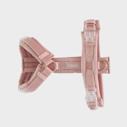 Harnais Comfort en H Ultra Léger pour Chien - Rose Furlou