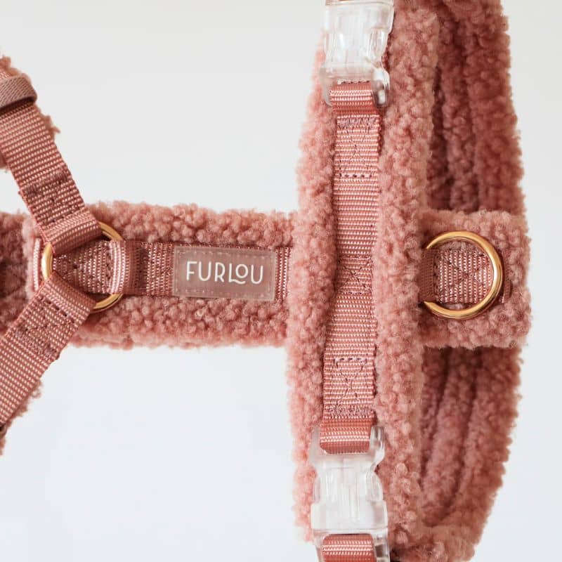 Strap Harness (H) Sherpa for Dogs - Rose