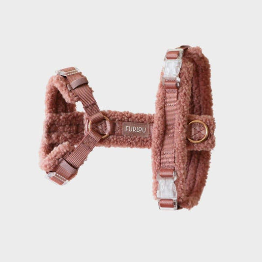 Strap Harness (H) Sherpa for Dogs - Rose