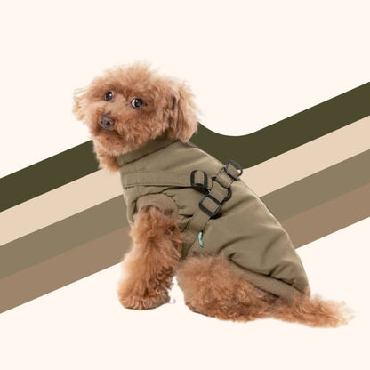 Polar Interior Dog Coat - Caki verde "flash"