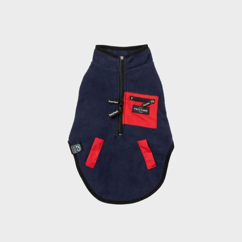 Dog fleece jacket - Fitzroy navy blue