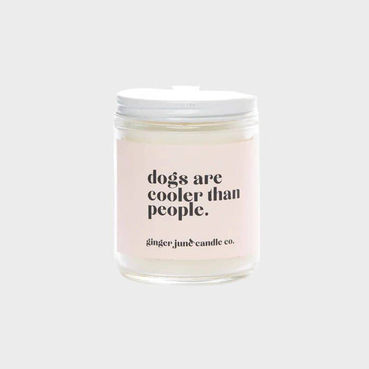 Bougie Artisanale Cire de Soja - Parfum Dogs Are Cooler Than People - Passeport Cases