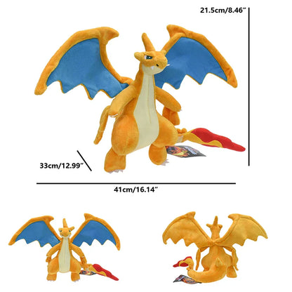 Ensemble de 5 Peluches Évolutions Glurak Charizard