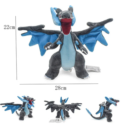 Ensemble de 5 Peluches Évolutions Glurak Charizard