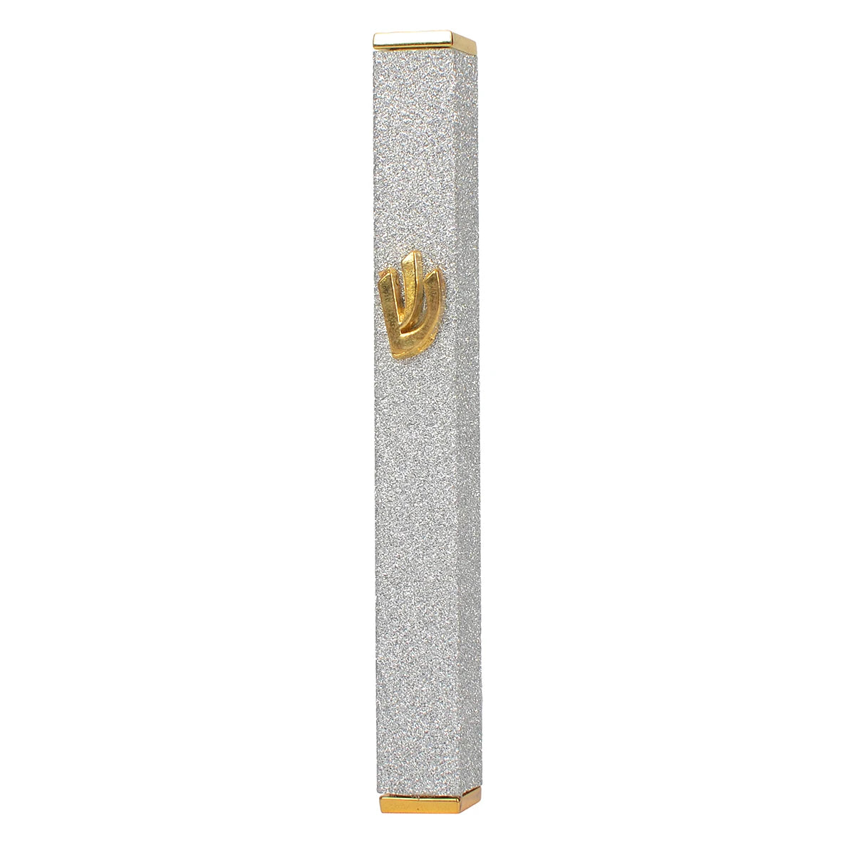 🕎 Mezouza en Métal avec Rouleau – 14,5 cm ✡️