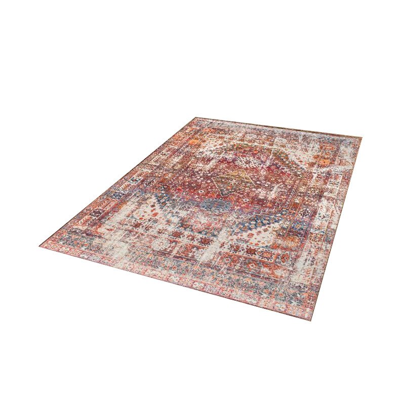 Tapis Vintage Élégance en Rose - Doux et Antidérapant