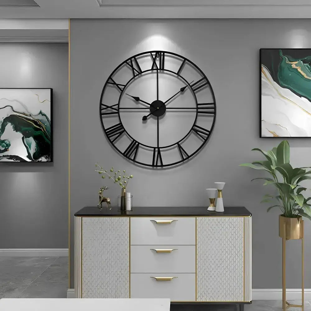 Grande Horloge Chiffre Romain - Horloges murales