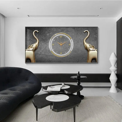 Grande Horloge Murale Décorative - Style 2 / 80X40 cm