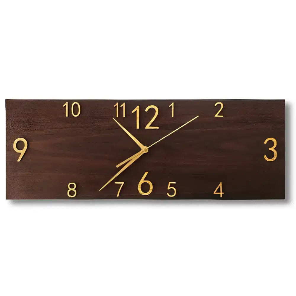 Grande Horloge Murale Imitation bois - Horloges murales - Petite en Bois | 16 x