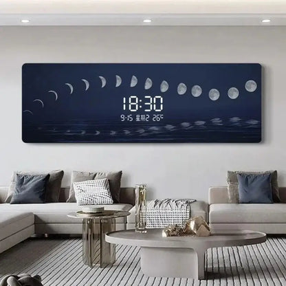 Grande Horloge Murale Lumineuse