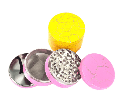 Grinder en Métal Marbré Élégant - Jaune ou Rose