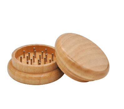 Grinder en Bois Naturel 55 mm - Élégance et Fonctionnalité pour vos Épices et Plantes