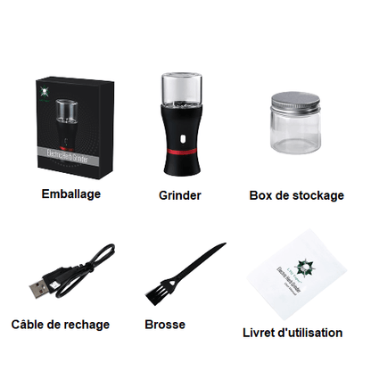 Grinder Électrique LTQ : Broyage Efficace et Pratique pour Fumeurs