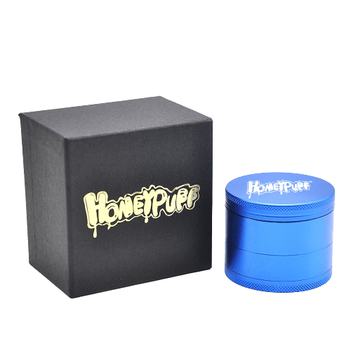 grinder honeypuff bleu sans dents