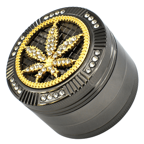 Grinder Métal 4 Parties Ice-Chanvre - Élégance et Efficacité pour Amateurs de CBD