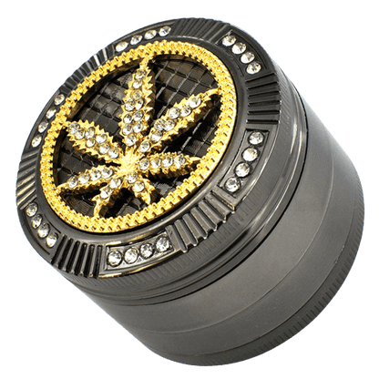 Grinder Métal 4 Parties Ice-Chanvre - Élégance et Efficacité pour Amateurs de CBD