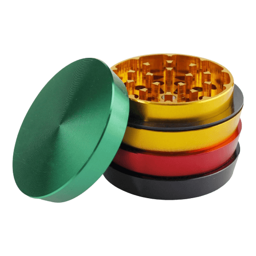 Grinder Rasta en Métal 4 Parties - Design Vibrant et Fonctionnalité Optimale