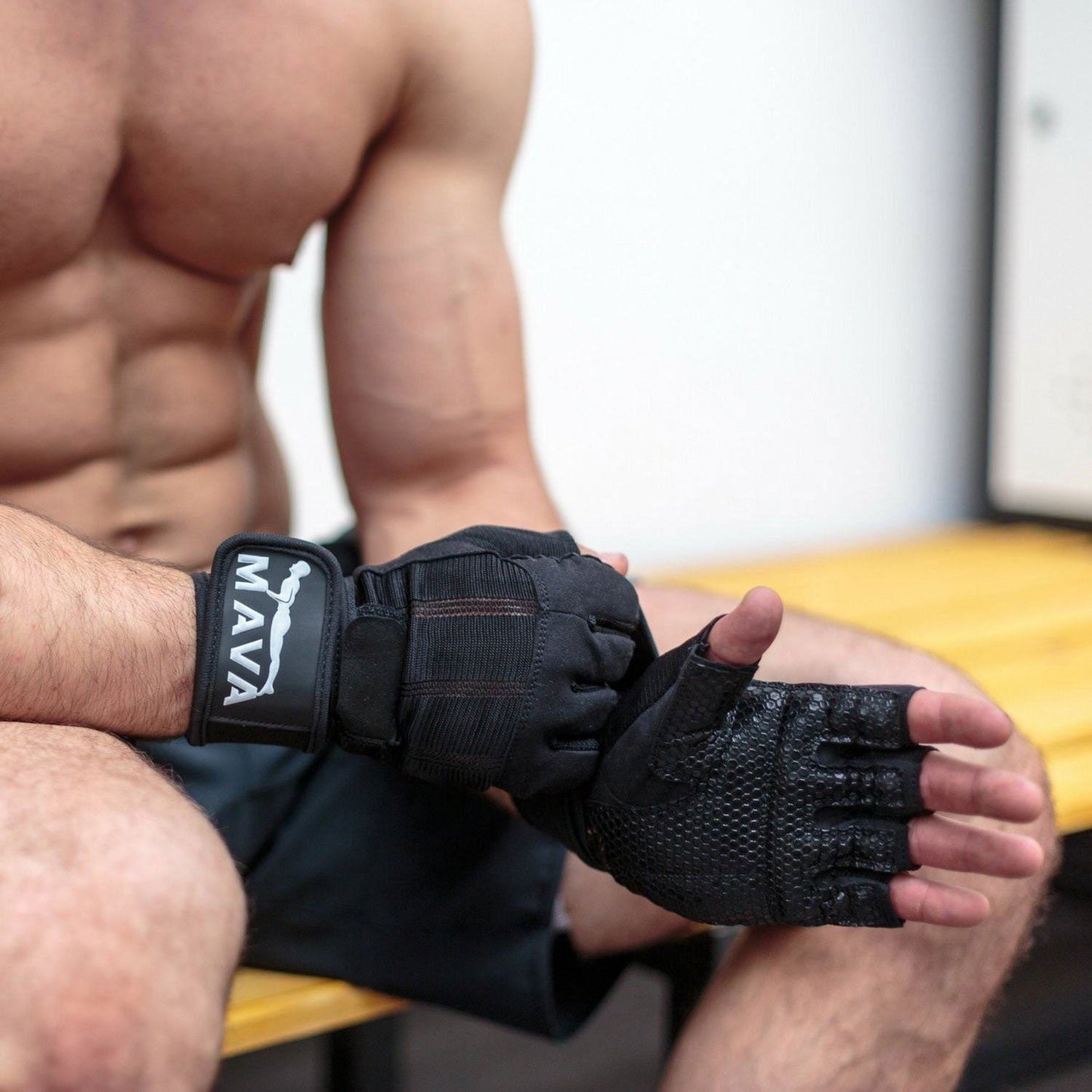 Gants Mi-doigts en Cuir Mava pour Performances Optimales