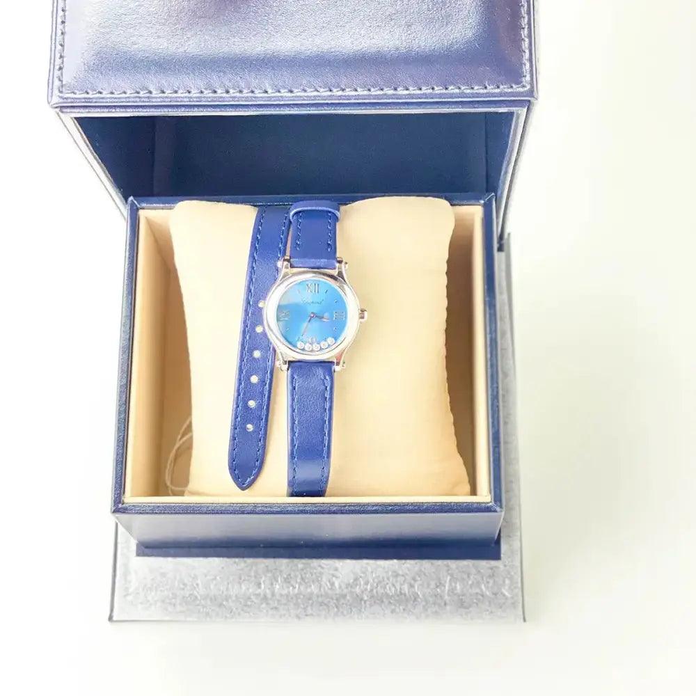 Happy Sport 25mm Blue Dial - Passeport Cases