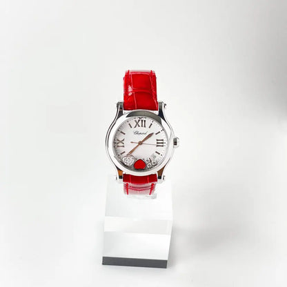 Happy Sports "Happy Hearts" Quartz Weiß 36mm - Passeport Cases