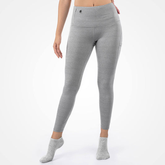 Leggings Taille Haute Mava Femme - Gris Confort & Performance