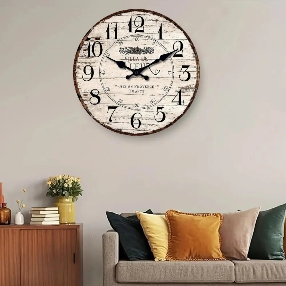 Horloge Ancienne en Bois - 30cm