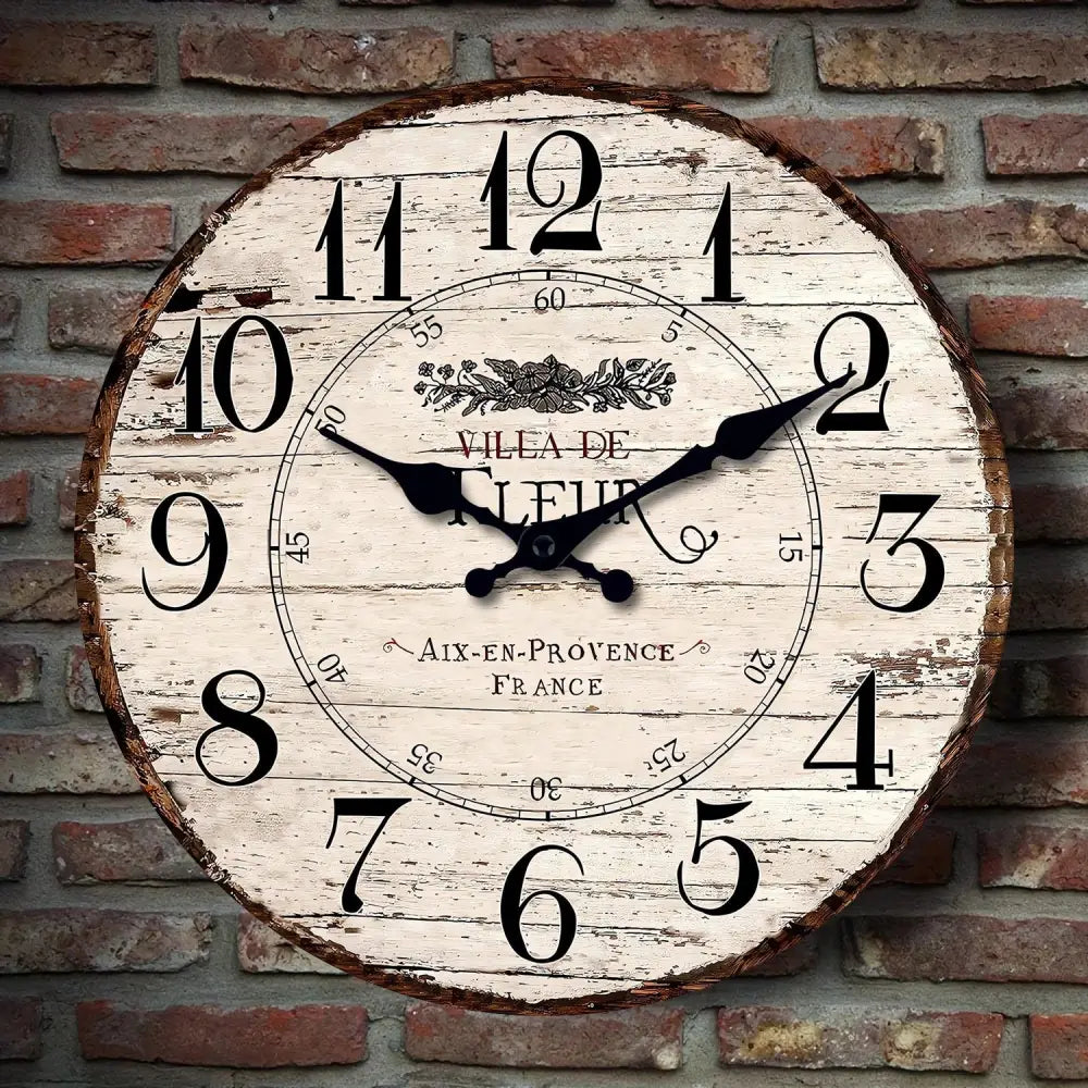 Horloge Ancienne en Bois - 40cm