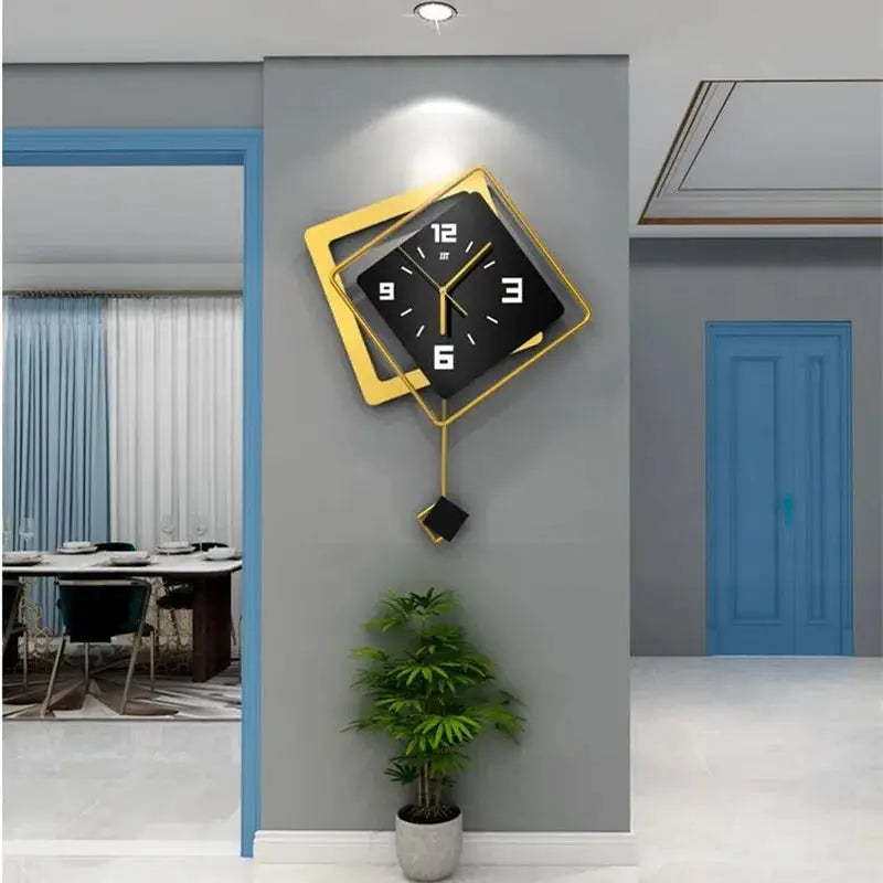 Horloge Art Deco - Noir