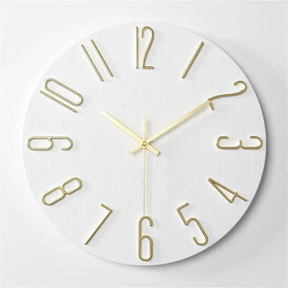 Horloge Blanche - Or