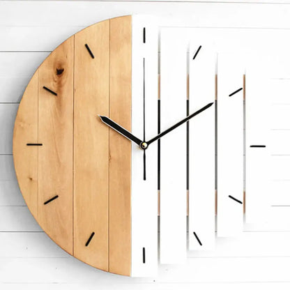 Horloge Bois - Blanc