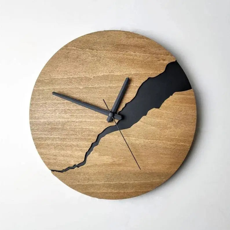 Horloge Bois Design - Style 2 - Horloge Design