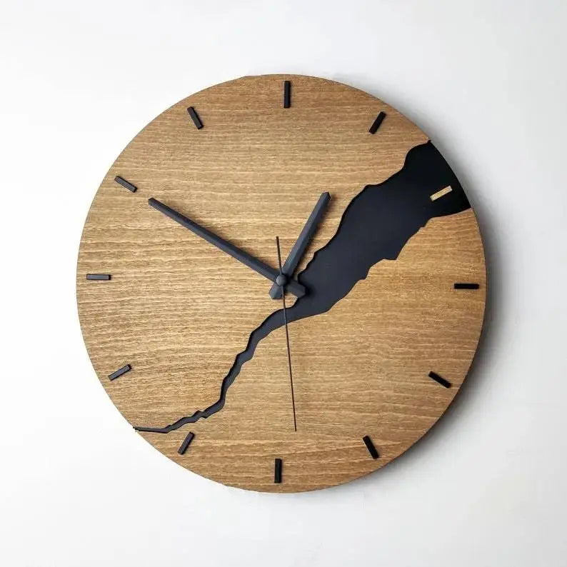 Horloge Bois Design - Style 3 - Horloge Design