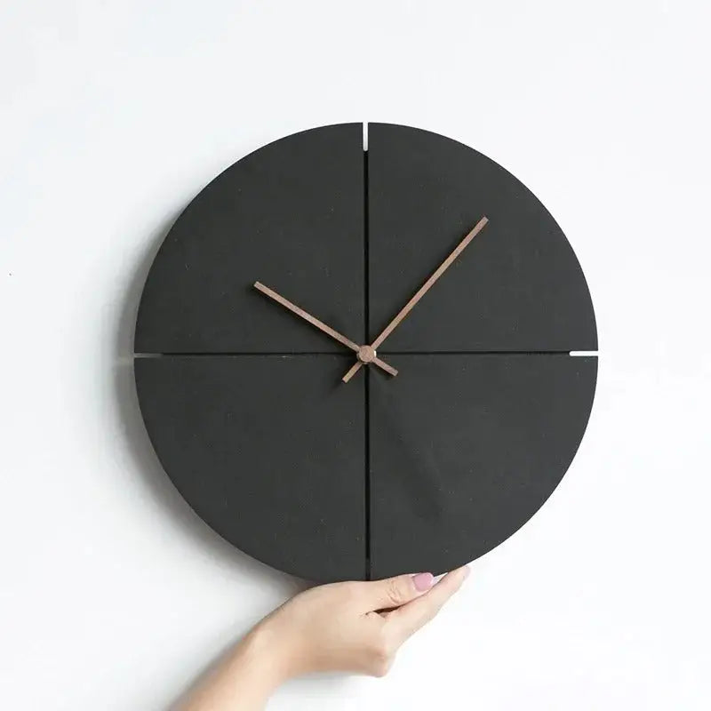 Horloge Bois et Noir