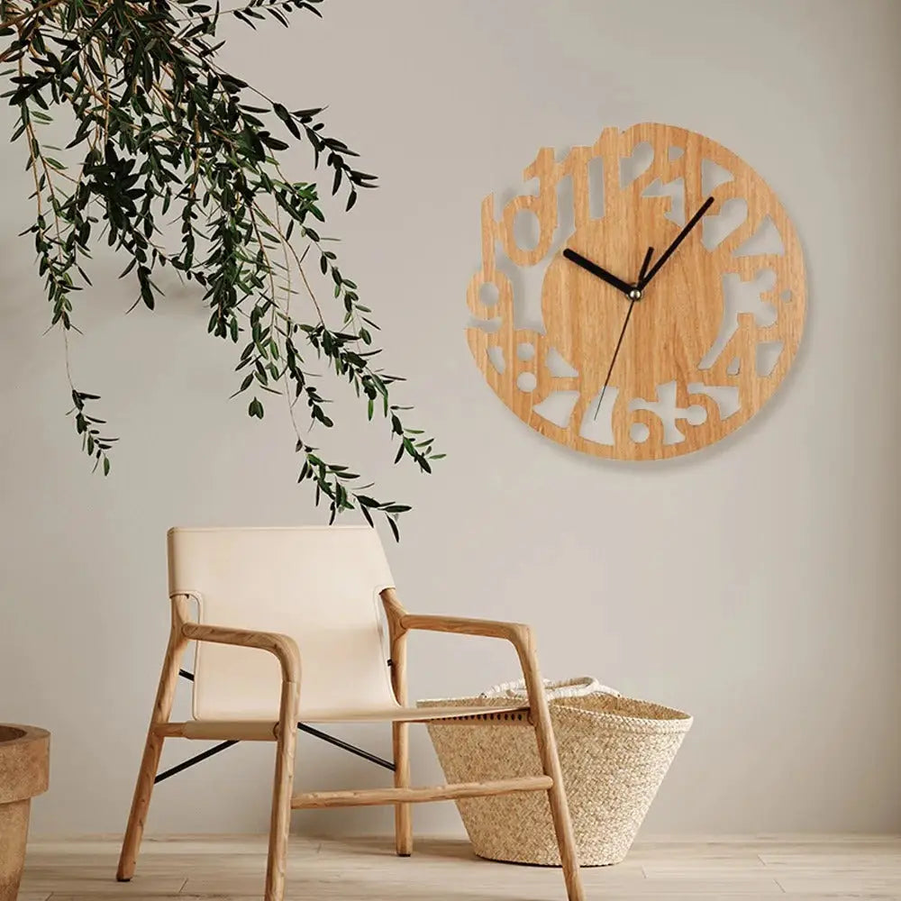 Horloge Bois Scandinave - Bois