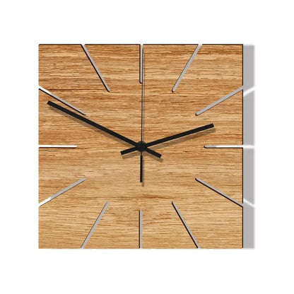 Horloge Carrée Bois