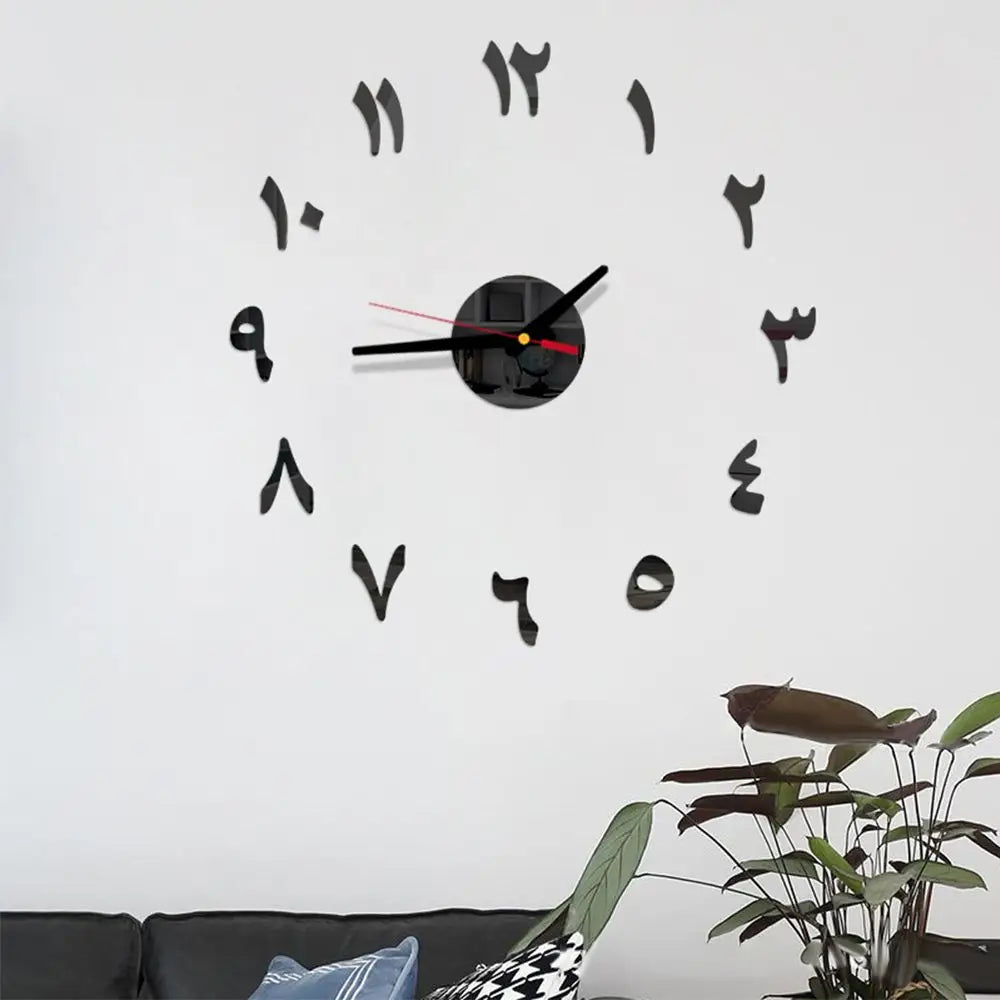 Horloge Chiffre Arabe - Noir