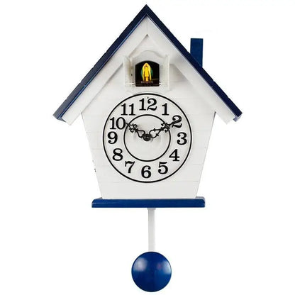 Horloge Coucou Avec Oiseau Qui Sort - Bleu marine / Chiffres classiques