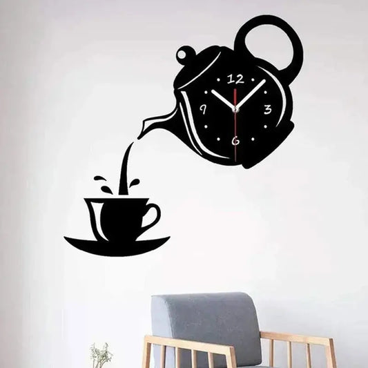 Horloge Cuisine Murale - Noir