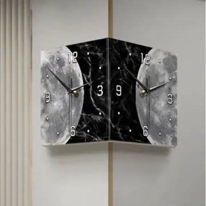 Horloge Double Face Lune - Design 3 / Sans led / 30cm