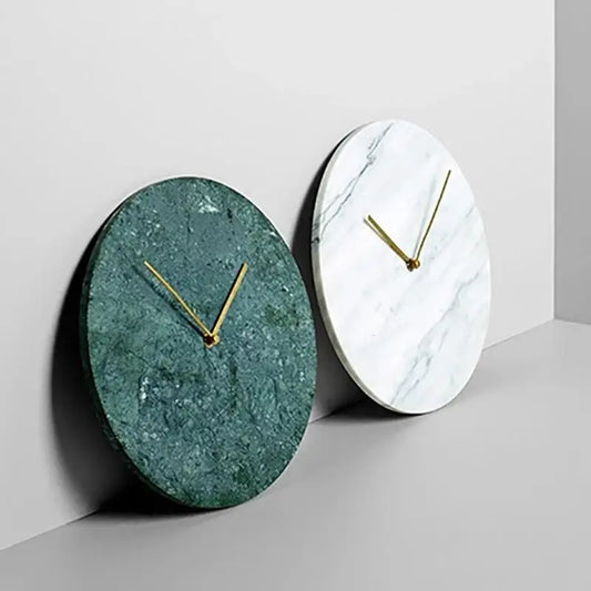 Horloge en Marbre Blanc - Blanc