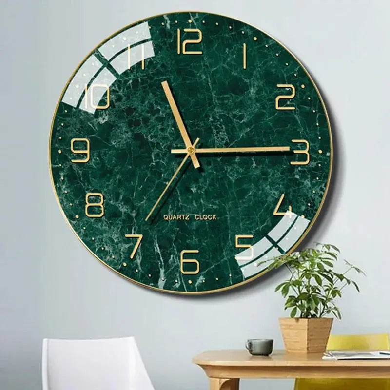 Horloge en Marbre - Vert Emeraude