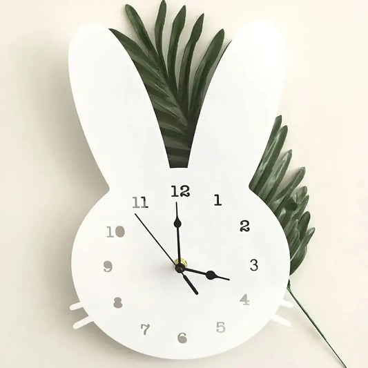 Horloge Enfant Lapin - Blanc