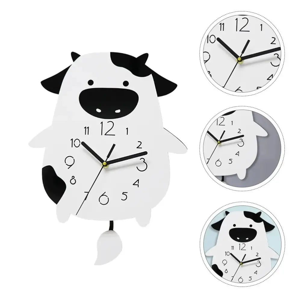 Horloge Enfant Pendule Vache