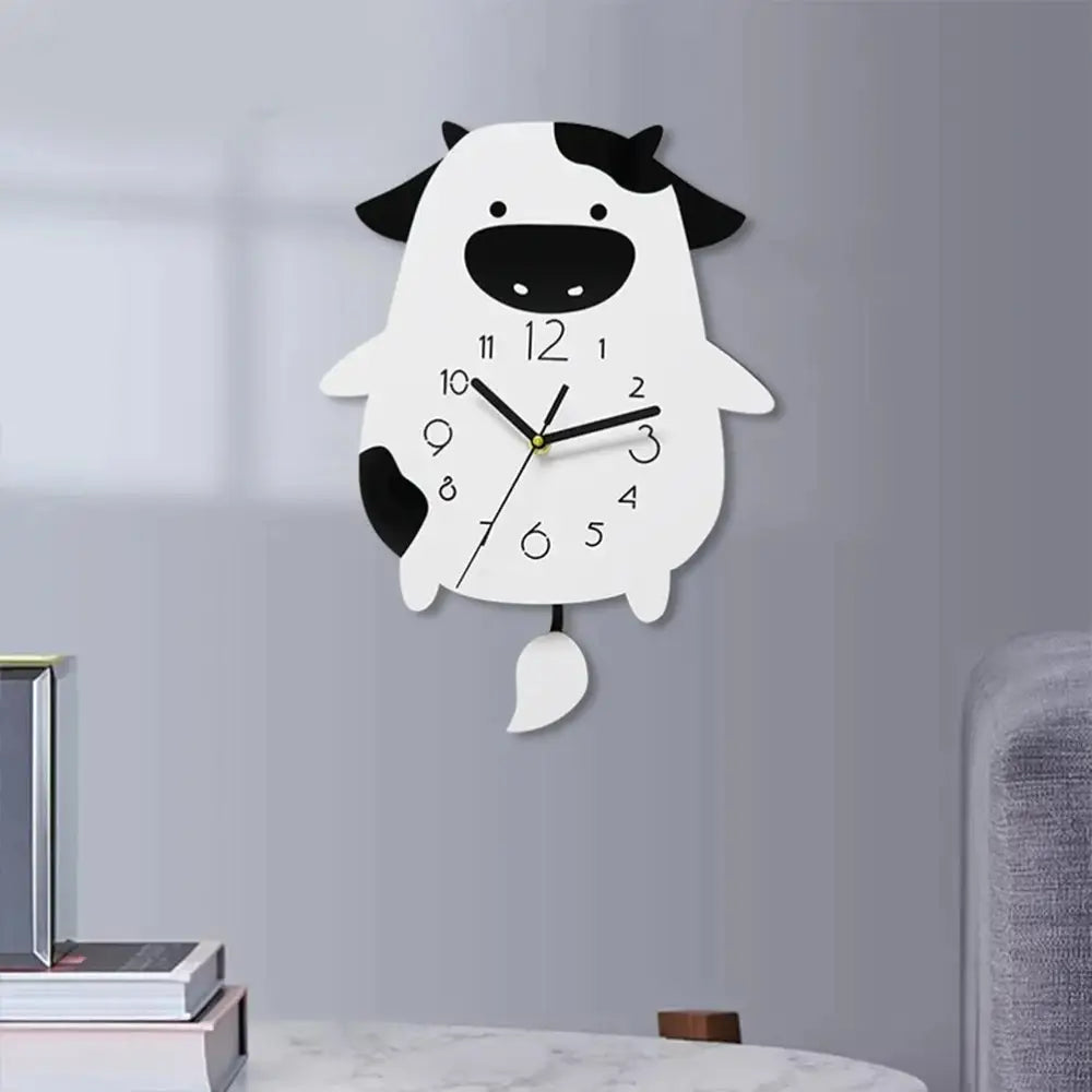 Horloge Enfant Pendule Vache